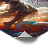 キューピッド射撃、 発砲ステンドグラスハートで彼の矢印 ポスター (角)