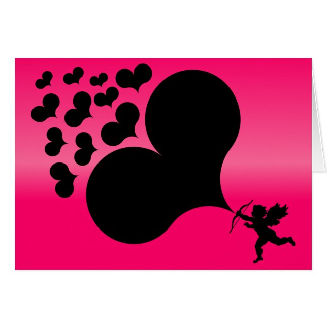 キューピッド射撃、 発砲ハート (正面横)