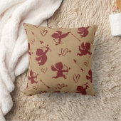 キューピッド矢印とハートID630 クッション (ブランケット)