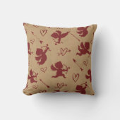 キューピッド矢印とハートID630 クッション (正面)