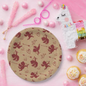 キューピッド矢印とハートID630 ペーパープレート (パーティー)