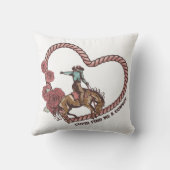 キューピッド私をカウボーイ見つける クッション (裏面)