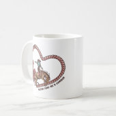 キューピッド私をカウボーイ見つける コーヒーマグカップ (正面左)