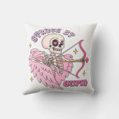 キューピッド骨格に襲われる クッション (裏面)