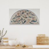 キューピッド、イルカとUtiqueの海洋生物 ポスター (キッチン)