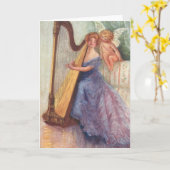 キューピッド・グリーティング カード (黄色い花)