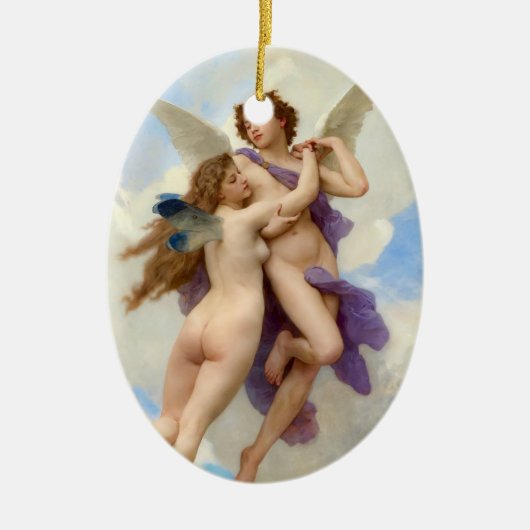 キューピッド&サイケヴィンテージブゲロー セラミックオーナメント (正面)