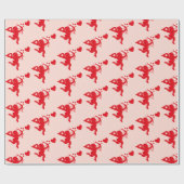 キューピッド・バレンタイン・デー ラッピングペーパー (フラット)