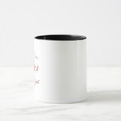 キューピッド・バレンタイン・妊娠中のお母さんからの特別な配達 マグカップ (中央)