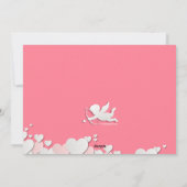 キューピッド フォト バレンタインデー カード (裏面)