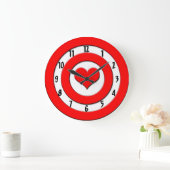 キューピッド・ブルズアイ ラージ壁時計 (ホーム)
