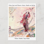 キューピッド、プリンセス、王子の魔法のファン ポストカード (正面)