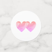 キューピッド、白と黒のスワストライプのン結婚。 コンフェッティ (スモール正面)