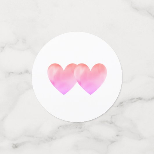 キューピッド、白と黒のスワストライプのン結婚。 コンフェッティ (スモール正面)