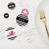 キューピッド、白と黒のスワストライプのン結婚。 コンフェッティ (グループ)