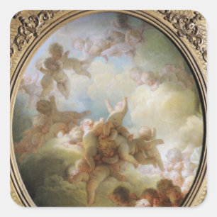 キューピッド、c.1767の群れ スクエアシール