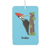 キューピレおもしろいットの木ペッカー漫画イラストレーション カーエアーフレッシュナー (正面)