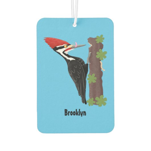 キューピレおもしろいットの木ペッカー漫画イラストレーション カーエアーフレッシュナー (裏面)