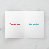 キューピレおもしろいットの木ペッカー漫画イラストレーション カード (内部)