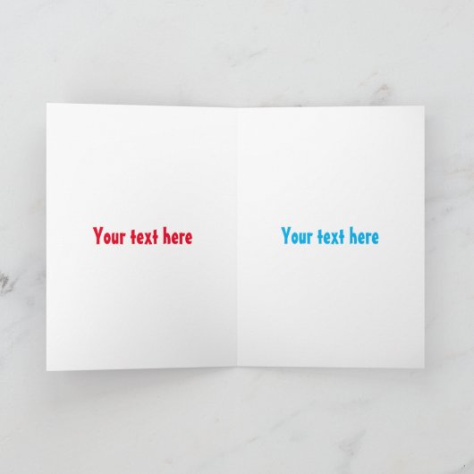 キューピレおもしろいットの木ペッカー漫画イラストレーション カード (内部)