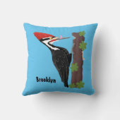 キューピレおもしろいットの木ペッカー漫画イラストレーション クッション (裏面)