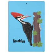 キューピレおもしろいットの木ペッカー漫画イラストレーション クリップボード (裏面)