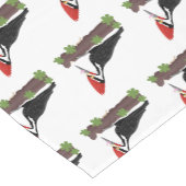 キューピレおもしろいットの木ペッカー漫画イラストレーション ショートテーブルランナー (コーナー)