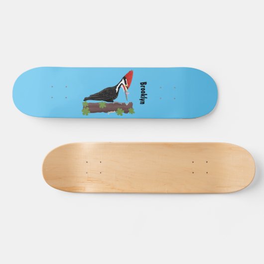 キューピレおもしろいットの木ペッカー漫画イラストレーション スケートボード (横)