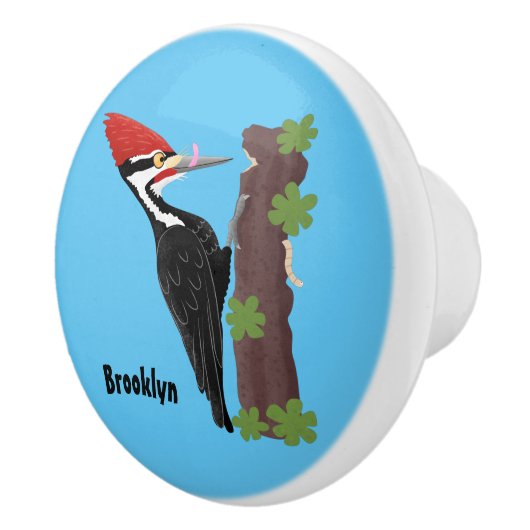 キューピレおもしろいットの木ペッカー漫画イラストレーション セラミックノブ (右)