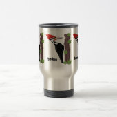 キューピレおもしろいットの木ペッカー漫画イラストレーション トラベルマグ (中央)