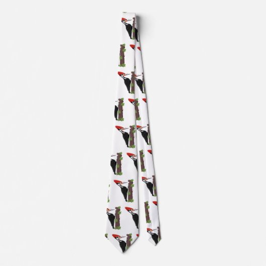 キューピレおもしろいットの木ペッカー漫画イラストレーション ネクタイ (正面)