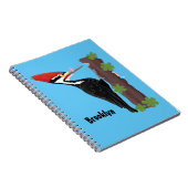 キューピレおもしろいットの木ペッカー漫画イラストレーション ノートブック (右側)