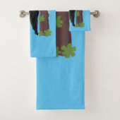 キューピレおもしろいットの木ペッカー漫画イラストレーション バスタオルセット (インサイチュ)