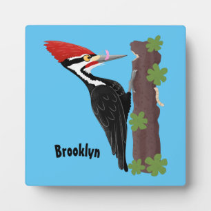 キューピレおもしろいットの木ペッカー漫画イラストレーション フォトプラーク
