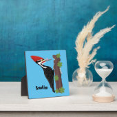 キューピレおもしろいットの木ペッカー漫画イラストレーション フォトプラーク (インサイチュ)