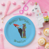 キューピレおもしろいットの木ペッカー漫画イラストレーション ペーパープレート (パーティー)