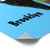 キューピレおもしろいットの木ペッカー漫画イラストレーション ポスター (角)