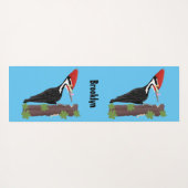 キューピレおもしろいットの木ペッカー漫画イラストレーション ヨガマット (裏面(横))