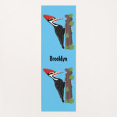 キューピレおもしろいットの木ペッカー漫画イラストレーション ヨガマット (正面)