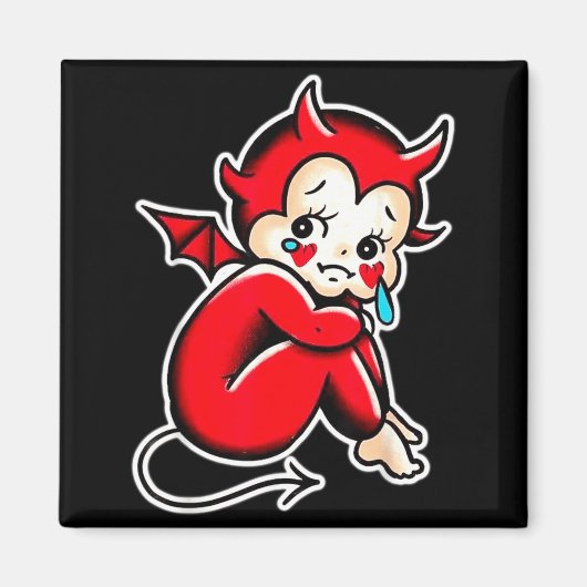 キューピーベイビーデビル泣き悲しむ悪魔 マグネット (正面)