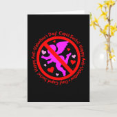 キューピ最低ッドのアンチ・バレンタインデー カード (黄色い花)