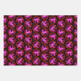 キューピ最低ッドのアンチ・バレンタインデー ラッピングペーパーシート