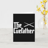 キューファーザープールおもしろいビリヤード選手ギフト カード (黄色い花)