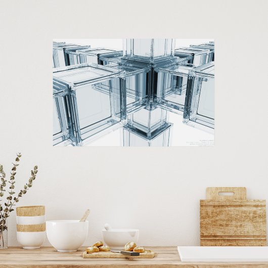 キューブの分割 ポスター (キッチン)