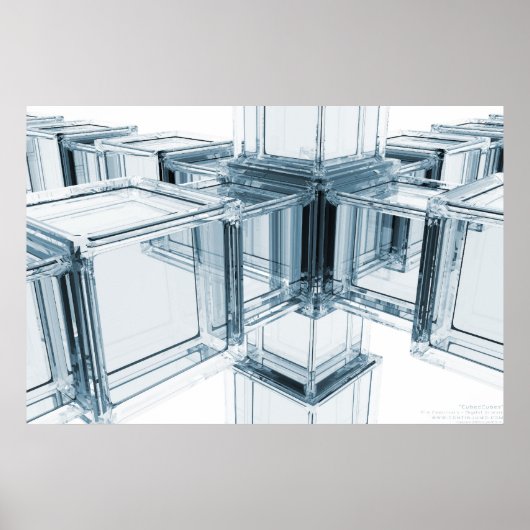 キューブの分割 ポスター (正面)