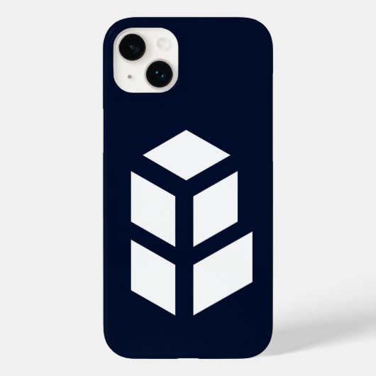 キューブエレガント白黒 Case-Mate iPhoneケース (裏面)