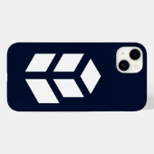 キューブエレガント白黒 Case-Mate iPhoneケース (裏面 (横))