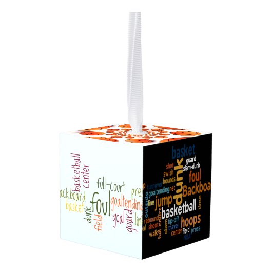 キューブオーナメントバスケットボールチャンピオンズゲーム キューブオーナメント (裏面アングル)