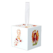 キューブオーナメント宗教クリスマス キューブオーナメント (正面アングル)