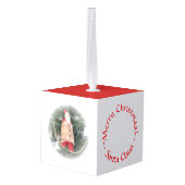 キューブオーナメント – サンタクロース (裏面アングル)